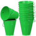 thumbnail image 1 of Paquete de 12 cubos de metal verde Sadnyy de 11 x 13 x 7 cm, 1 of 7
