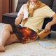 thumbnail image 5 of Balery Cute Maple Leaf Koala Pantalones cortos de pijama de punto de algodón para hombre con cinturilla y bolsillos-3X-Large, 5 of 6