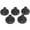 Black, variant on XIANXIAN 5 Pack Black Universal Control Knobs, Universal Stove Knobs Replacements, Upgrade Universal Knobs, Wide Application for Oven, Stove, and Range