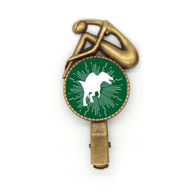 Lado la caza de animales de caza Broche broche broche broche Metal retro