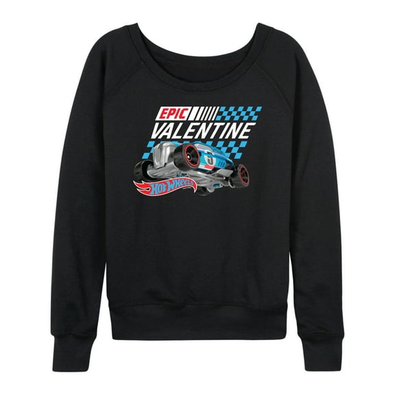 Hot Wheels - Valentine's Epic - Ladies French Terry Long Sleeve Shirt