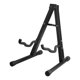 thumbnail image 1 of Soporte de guitarra plegable y estable con forma de A para exhibición de bajos, elegante soporte de guitarra de hierro negro, 1 of 4