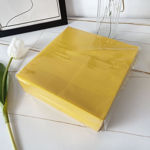 Servilleta de papel de color libre de polvo para hotel, restaurante, boda, mantel individual, servilleta imprimible libre de polvo