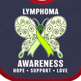 thumbnail image 4 of Inktastic Lymphoma Awareness Hope Support and Love Boys or Girls Baby Bib, 4 of 4