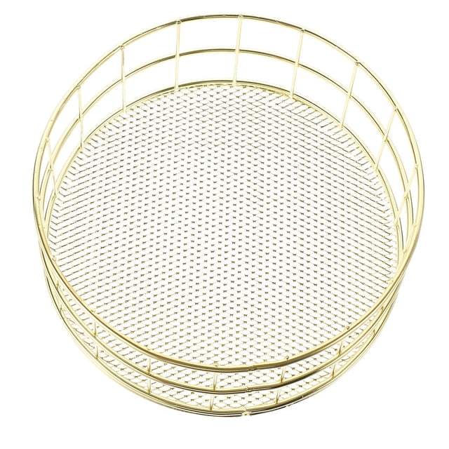 UPOUART Cesta De Hierro Grande Para Organizar Con Asas Y Drenante Para El Hogar