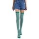thumbnail image 1 of Sonducket Medias pantimedias por encima de la rodilla calcetines largos Iris rayas calentador muslo alto juego de rol Cosplay niñas disfraces Medias tipo 29, 1 of 6