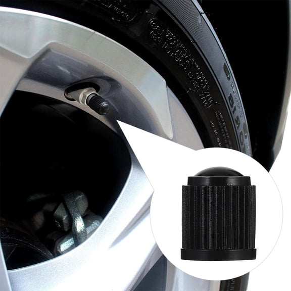 Soimiss Bike Tire Cap 200Pcs Black Plastic Seals Air Prevents Leakage