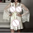 thumbnail image 5 of Lindreshi Robes for Women Clearance Women Fashion Sexy Sleepwear Lingerie Lace Temptation Belt Underwear Nightdress, 5 of 5