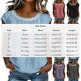 thumbnail image 3 of Summer Cotton Linen Tops,Women's Cotton Linen Blouse Shirt Short Sleeves Round Neck Casual Lace Solid Top for Summer, 3 of 8
