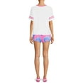 thumbnail image 4 of Disney Women's Stitch T-Shirt, Sleep Shorts and Socks, 3-Piece Set, 4 of 6