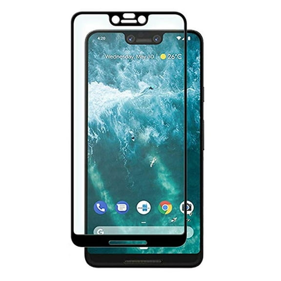 Google Pixel 3 XL - Tempered Glass Screen Protector, 5D Touch Curved Edge Full Cover Bubble Free Case Friendly 9H Hardness HD Clear for Google Pixel 3 XL
