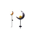 thumbnail image 3 of Lámpara De Césped Con Energía Solar Exquisita Luz De Calle De Tierra Varilla De Caña Ángel Llama Luna Lámpara Solar Led Decorativa Vidrio De Hierro Ip44 A Prueba De Agua Para Jardín Césped Pasarela Yuarrent HA026466-05, 3 of 5