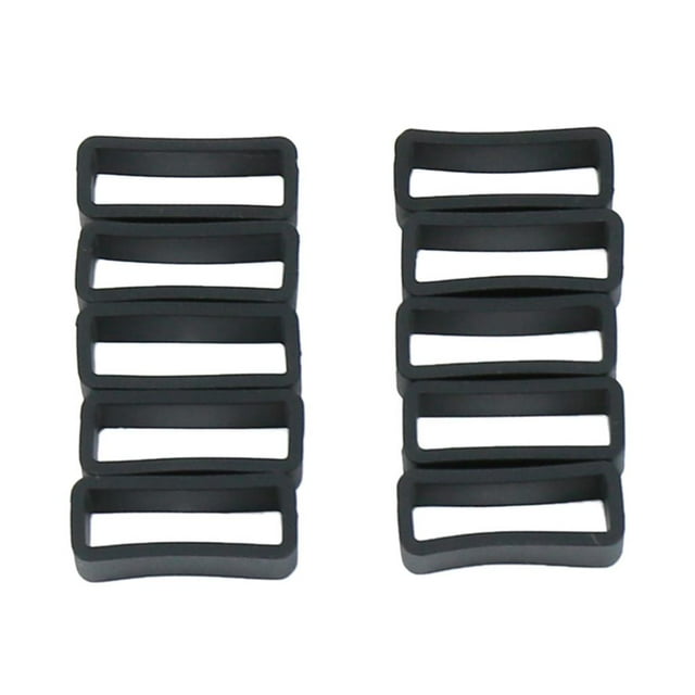 MERIGLARE 10set Siliccone Watch Band Watch Replacement Tool Watch Phone Keeper Strap 28mm