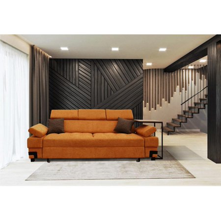 Orange Fabric Sofa Bed GARDA ESF Contemporary Modern By Mikhail Di Oro