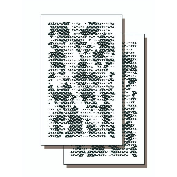 2 PACK Mylar Camouflage Stencils DIY Airbrush Paint Mask TriTac Camo