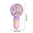 thumbnail image 3 of Price Drop Nuevo ventilador pequeño de mano con flores de verano, pequeño ventilador portátil, 3 of 3
