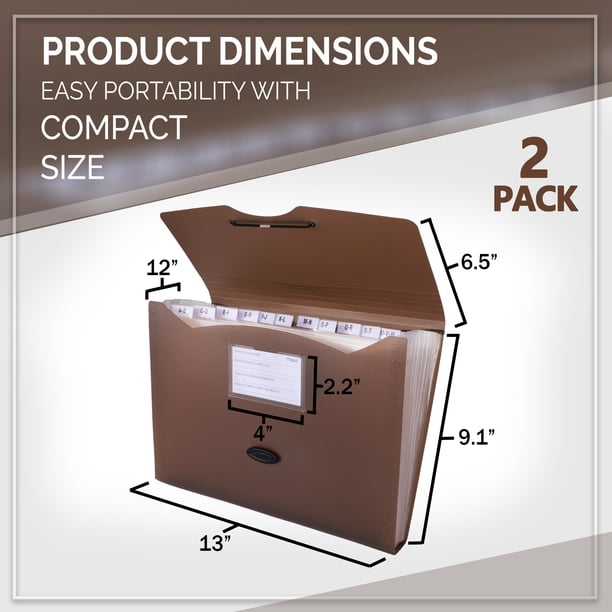 Mead 2-Pack Accordion Folders | Filing folder sets - Walmart