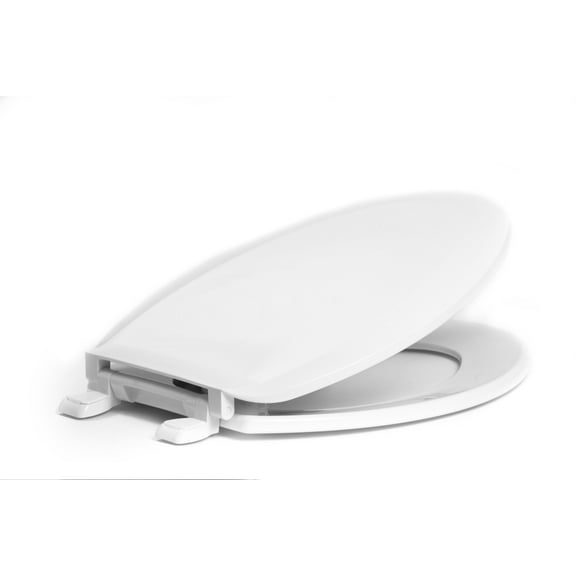Centoco 1600-001 Elongated Plastic Toilet Seat, Standard Model, Light Weight Residential, White