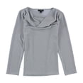 thumbnail image 1 of Alfani Womens Shiny Pullover Blouse ltpasblue M, 1 of 2