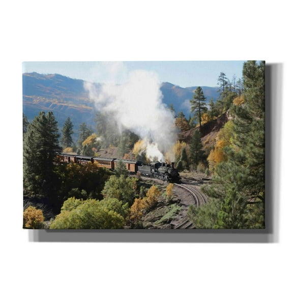 Epic Graffiti 'Durango Silverton Train IV' by Lori Deiter, Canvas Wall Art, 26"x18"