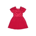 thumbnail image 3 of Kensie Girl Velvet Rhinestone Tango Red Dress, Sizes 4-16, 3 of 5