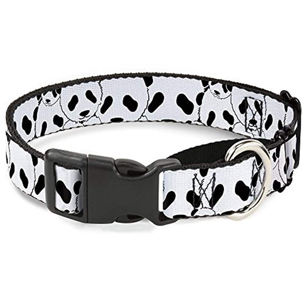 Buckle-Down Martingale Dog Collar - Panda Bear Repeat - 1" Wide - Fits 15-26" Neck Size - Large
