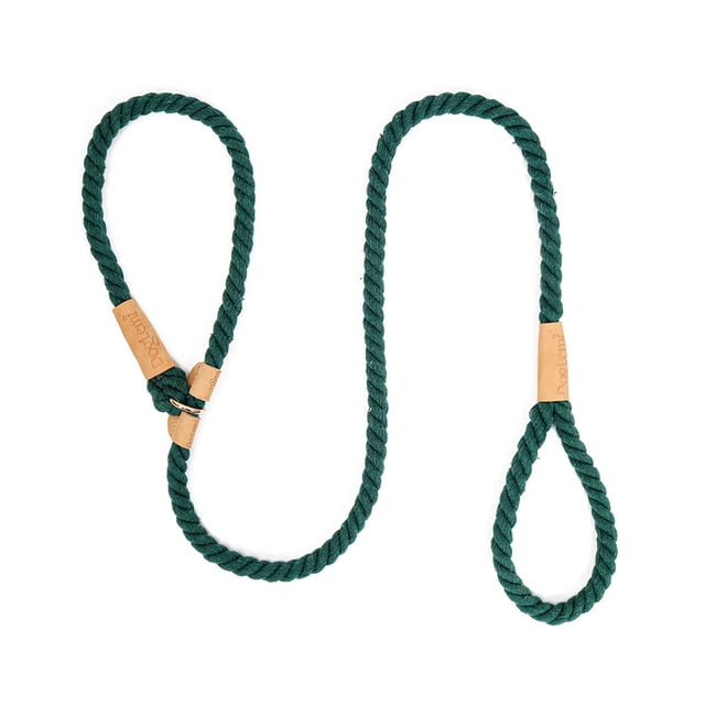 Billuyoard Cuerda trenzada gruesa para control de mascotas sin tirones: correa para perros pequeños, medianos y grandes, color verde negruzco Type3 NO3