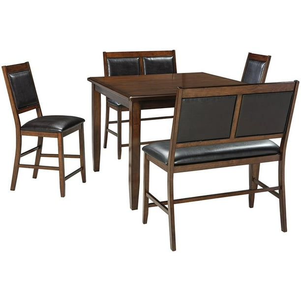 Ashley Furniture Meredy 5 Piece Counter Height Dining Table Set In