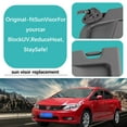 thumbnail image 3 of Sun Visor Replacement Fit For Honda Civic 2006-2011, OE:83280-SNA-A01ZA, Sun Visor With Mirror, Passenger Right Side-dark gray, 3 of 6