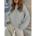thumbnail image 4 of Women's Knit Pullover Sweater Winter Fashion Turtleneck Thick Warm Casual Comfortable Soft Cozy Stylish Long Sleeve Top, 4 of 6
