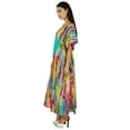 thumbnail image 2 of Bimba Womens Kimono Sleeve Long Maxi Kaftan Multicolor Caftan Coverup Night Wear, 2 of 8