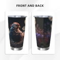 thumbnail image 3 of KLL White Purple Flower Chicken Print 40oz Stainless Steel Insulated Car Cup with Spillproof Lid - Keep Your Drink Hot or Cold on the Go-Straw Three-piece Set, 3 of 8