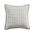 thumbnail image 2 of My Texas House 20" x 20" Dusty Green Gingham Plaid Reversible Decorative Pillow, 2 of 6