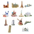 thumbnail image 2 of Edificio de fama mundial, modelo tridimensional ensamblado, rompecabezas de bricolaje, juegos educativos para niños, juguetes, juguetes para niños seitruly WJ3741-13B, 2 of 7