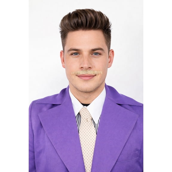 HPO Adult Men's Fake Synthetic Hair Mustache | Multicolor Color Options