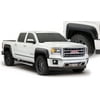 Bushwacker 40960-02 Black Pocket/Rivet Style Smooth Finish 4-Piece Fender Flare Set for 2014-2015 GMC Sierra 1500
