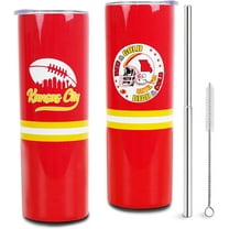 Kansas City Tumbler Cup Football Tumbler with Flip Lid and Straw - Kansas City Gifts for Men -Insulated Stainless Steel Cup Travel Mug -Fans Gift 20 OZ Coffee Travel Mug