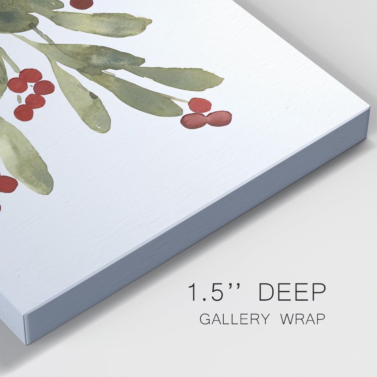 Mistletoe Bow I- Gallery Wrapped Canvas