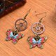 thumbnail image 5 of Pendientes colgantes de gota de moda Steampunk de engranajes de mariposa de cristal vintage Salvador Steampunk engranajes pendientes, 5 of 8