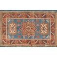 thumbnail image 1 of Ahgly Company Indoor Rectangle Traditional Fire Brick Red Geometric Area Rugs, 2' x 4', 1 of 6