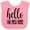 Pink and White, variant on Inktastic Hello, I'm New Here Boys or Girls Baby Bib