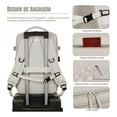 thumbnail image 4 of Large Waterproof Travel Hiking Backpack with Interf Beige Lisa, 4 of 5