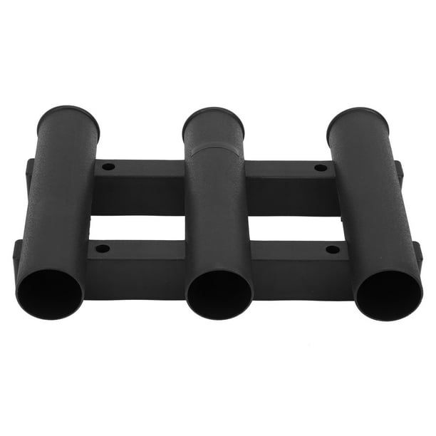 Wall Mounted Rod Rack, ABS Plastic 3 Tube Rod Stand 3 Tube Rod Rack, Strong  Lightweight For Stream Pool Fishing Sea Black 