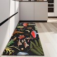 thumbnail image 4 of Red Mushroom Fern Black Pattern Kitchen Rug Mat,Kitchen Runner Rugs Non Skid Washable,Decorative Kitchen Floor Mats for Kitchen,Sink,Laundry,17"X47", 4 of 5
