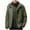 Army Green, variant on BLTIBY Mens Punching Jacket Hooded with Detachable Winter Fall Solid Color Waterproof Fleece Zip Up Warm Coat Windbreaker Outwear with Pockets 2024 Black XL
