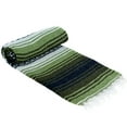 thumbnail image 2 of La Montana 10 Pack Mexican Blankets, 74" x 50" Yoga Blankets, Dark Olive/Light Olive/White, 2 of 7