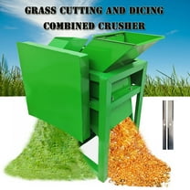 3 Belts Grass Cutting Dicing Mowed Combined Crusher Machine for Farm 220V
