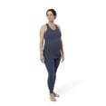 thumbnail image 2 of Reebok Womens Lux 2.0 Yoga Pants, Blue, Maternity, X-Small, 2 of 7