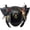 Black, variant on Tricorne Pirate Hat with Feather Vintage Colonial Style Party Hat 56-58cm