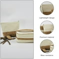 thumbnail image 3 of WRISTBIQUE 1Ud Bolsa De Lona Beige Con De Madera Para Cosméticos Y Artículos Personales, 3 of 8